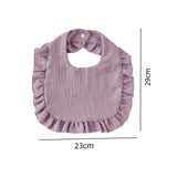 Maxbell Baby Bibs Breathable Absorbent Soft Drool Bibs for Infant Newborn Boys Girls violet