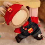 Maxbell 2xDoll Clothes for 15cm Plush Doll Stylish Soft Plush Doll Accessories Cartoon