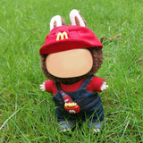 Maxbell 2xDoll Clothes for 15cm Plush Doll Stylish Soft Plush Doll Accessories Cartoon