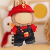 Maxbell 2xDoll Clothes for 15cm Plush Doll Stylish Soft Plush Doll Accessories Cartoon