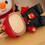 Maxbell 2xDoll Clothes for 15cm Plush Doll Stylish Soft Plush Doll Accessories Cartoon