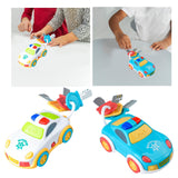 Maxbell Children Car Key RC Toy Cartoon Pretend Toy Key for Birthday Gifts Baby Kids White