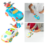 Maxbell Children Car Key RC Toy Cartoon Pretend Toy Key for Birthday Gifts Baby Kids White