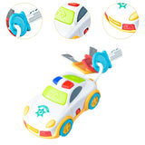 Maxbell Children Car Key RC Toy Cartoon Pretend Toy Key for Birthday Gifts Baby Kids White