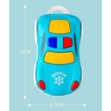 Maxbell Children Car Key RC Toy Cartoon Pretend Toy Key for Birthday Gifts Baby Kids Blue