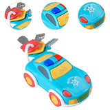 Maxbell Children Car Key RC Toy Cartoon Pretend Toy Key for Birthday Gifts Baby Kids Blue