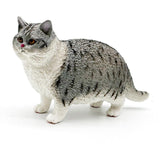 Maxbell 2x Cat Model Statue Collectible Realistic for Cabinet Living Room