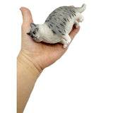 Maxbell 2x Cat Model Statue Collectible Realistic for Cabinet Living Room