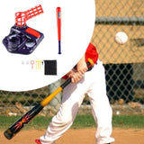 Maxbell Batting Tee Pitching Machine with 4 Softballs and Bat for Kids 3-5 Years Old Navy