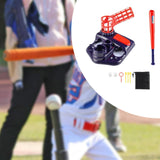 Maxbell Batting Tee Pitching Machine with 4 Softballs and Bat for Kids 3-5 Years Old Navy