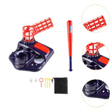 Maxbell Batting Tee Pitching Machine with 4 Softballs and Bat for Kids 3-5 Years Old Navy