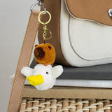 Maxbell Capybara Plush Keychain Soft Keyring Charm for Children Adults Hoilday Gifts Style A