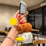 Maxbell Capybara Plush Keychain Soft Keyring Charm for Children Adults Hoilday Gifts Style A