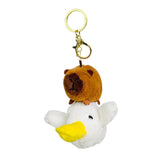 Maxbell Capybara Plush Keychain Soft Keyring Charm for Children Adults Hoilday Gifts Style A