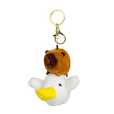 Maxbell Capybara Plush Keychain Soft Keyring Charm for Children Adults Hoilday Gifts Style A
