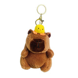 Maxbell Capybara Plush Keychain Soft Keyring Charm for Children Adults Hoilday Gifts Style B