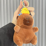 Maxbell Capybara Plush Keychain Soft Keyring Charm for Children Adults Hoilday Gifts Style B