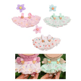 Maxbell 2xMini Doll Clothes Hair Accessory Dress up for Cloth Dolls Pendant Doll Dolls pink