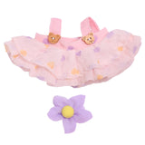 Maxbell 2xMini Doll Clothes Hair Accessory Dress up for Cloth Dolls Pendant Doll Dolls pink