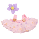 Maxbell 2xMini Doll Clothes Hair Accessory Dress up for Cloth Dolls Pendant Doll Dolls pink