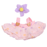 Maxbell 2xMini Doll Clothes Hair Accessory Dress up for Cloth Dolls Pendant Doll Dolls pink