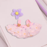 Maxbell 2xMini Doll Clothes Hair Accessory Dress up for Cloth Dolls Pendant Doll Dolls pink
