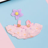 Maxbell 2xMini Doll Clothes Hair Accessory Dress up for Cloth Dolls Pendant Doll Dolls pink