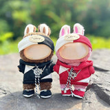 Maxbell 2xDoll Fashion Sweatshirt Suit for 15cm Pendant Dolls Fashion Doll Girls Dolls