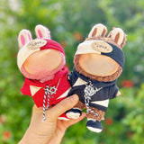 Maxbell 2xDoll Fashion Sweatshirt Suit for 15cm Pendant Dolls Fashion Doll Girls Dolls