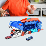 Maxbell Dinosaur Eating Cars Track and Stores with Sliding Track for Children Babies with 2 cars