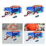 Maxbell Dinosaur Eating Cars Track and Stores with Sliding Track for Children Babies with 2 cars