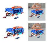 Maxbell Dinosaur Eating Cars Track and Stores with Sliding Track for Children Babies with 2 cars