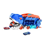 Maxbell Dinosaur Eating Cars Track and Stores with Sliding Track for Children Babies with 2 cars