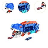 Maxbell Dinosaur Eating Cars Track and Stores with Sliding Track for Children Babies with 2 cars
