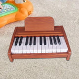 Maxbell Electronic Toy Piano Portable Multifunctional Wooden Keyboard Piano for Kids 25 Keys B