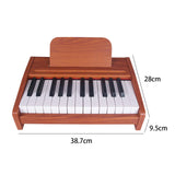 Maxbell Electronic Toy Piano Portable Multifunctional Wooden Keyboard Piano for Kids 25 Keys B