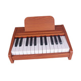 Maxbell Electronic Toy Piano Portable Multifunctional Wooden Keyboard Piano for Kids 25 Keys B