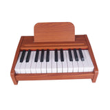 Maxbell Electronic Toy Piano Portable Multifunctional Wooden Keyboard Piano for Kids 25 Keys B