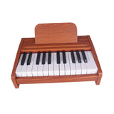 Maxbell Electronic Toy Piano Portable Multifunctional Wooden Keyboard Piano for Kids 25 Keys B