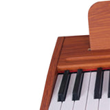 Maxbell Electronic Toy Piano Portable Multifunctional Wooden Keyboard Piano for Kids 25 Keys B