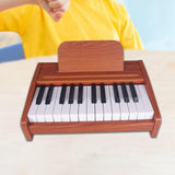 Maxbell Electronic Toy Piano Portable Multifunctional Wooden Keyboard Piano for Kids 25 Keys B