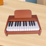 Maxbell Electronic Toy Piano Portable Multifunctional Wooden Keyboard Piano for Kids 25 Keys B