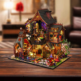 Maxbell Dollhouse Kits Desktop Decoration Creative Educational Artwork 3D Puzzle