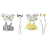 Maxbell Plush Duck Clothes for 15cm Doll Cute Comfortable Costumes Doll Not Included blue