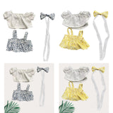 Maxbell Plush Duck Clothes for 15cm Doll Cute Comfortable Costumes Doll Not Included blue