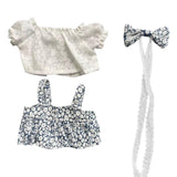 Maxbell Plush Duck Clothes for 15cm Doll Cute Comfortable Costumes Doll Not Included blue