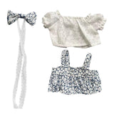 Maxbell Plush Duck Clothes for 15cm Doll Cute Comfortable Costumes Doll Not Included blue