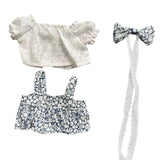 Maxbell Plush Duck Clothes for 15cm Doll Cute Comfortable Costumes Doll Not Included blue