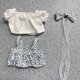 Maxbell Plush Duck Clothes for 15cm Doll Cute Comfortable Costumes Doll Not Included blue