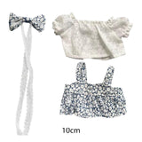 Maxbell Plush Duck Clothes for 15cm Doll Cute Comfortable Costumes Doll Not Included blue